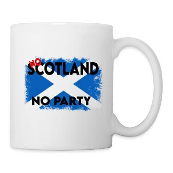 Bold Saltire Flag Typography - Mug - white - Right