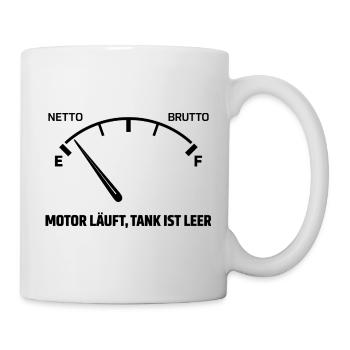 Engine runs tank empty - Mug - white - Right