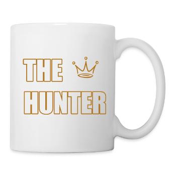 THE HUNTER – Déclaration audacieuse sur la nature et la chasse - Mug blanc - blanc - Droite