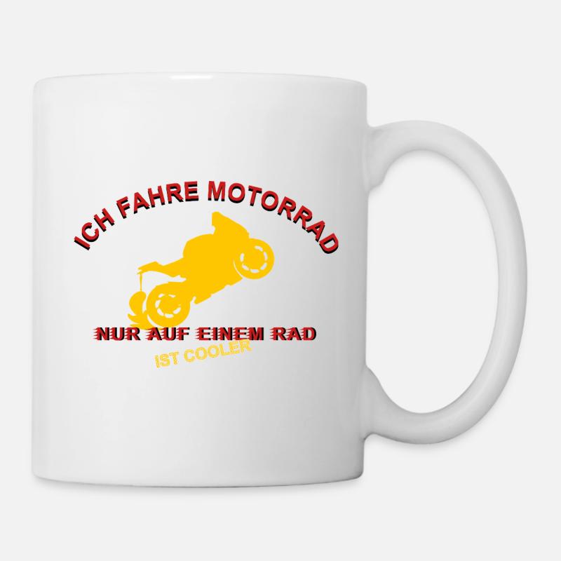Wheelie motorcycle design for real enthusiasts - Mug - white