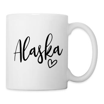 Les femmes de l’Alaska Heart Love Alaska - Mug blanc - blanc - Droite