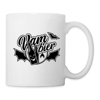 Vam-Bier, Bier, Vampier - Tasse - Weiß - Rechts