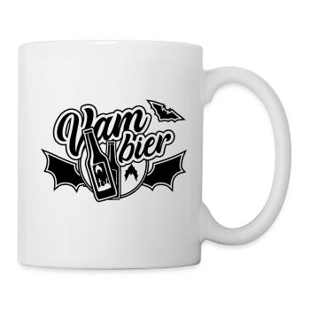 Vam-Bier, Bier, Vampier - Tasse - Weiß - Rechts