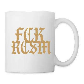 Merde au racisme FCK RCSM - Mug blanc - blanc - Droite