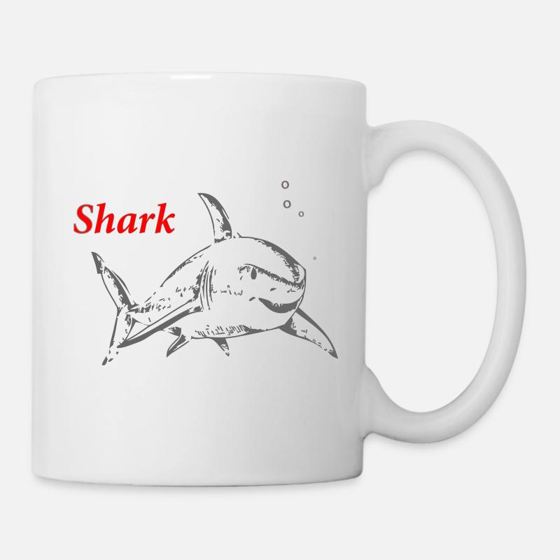 Requin - Mug blanc - blanc