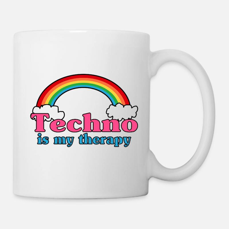 Techno Rainbow - Mug - white