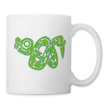 Noeud de serpent vert - Mug blanc - blanc - Droite