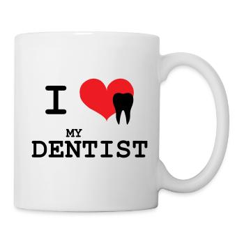 I Love My Dentist Graphic - Mug blanc - blanc - Droite