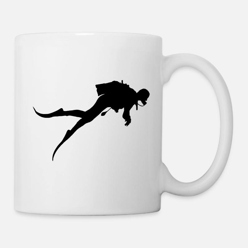 Taucher Diver - Tasse - Weiß