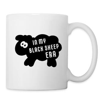 In My Black Sheep Era – Minimalistischer Spruch - Tasse - Weiß - Rechts