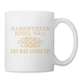 Règle de l’artisan : C’était déjà le cas - Mug blanc - blanc - Droite