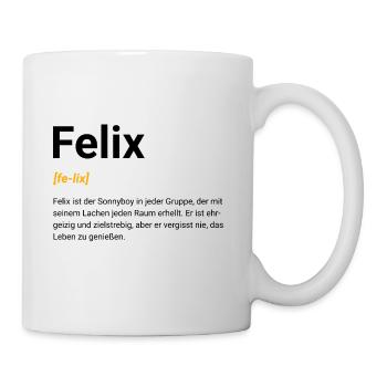Felix - Tasse - Weiß - Rechts