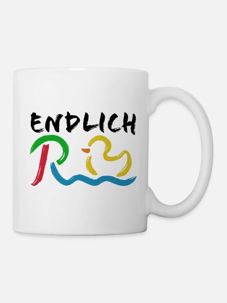 Endlich Rente - Ruhestand - Pension - Tasse - Weiß