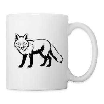 Fuchs - Tasse - Weiß - Rechts