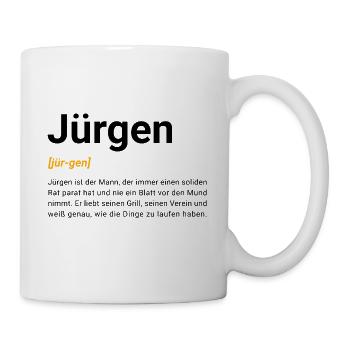 Jürgen - Mug blanc - blanc - Droite