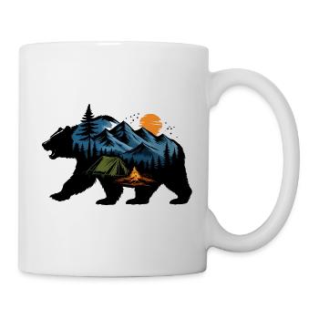 Aventure Nocturne en Montagne - Mug blanc - blanc - Droite