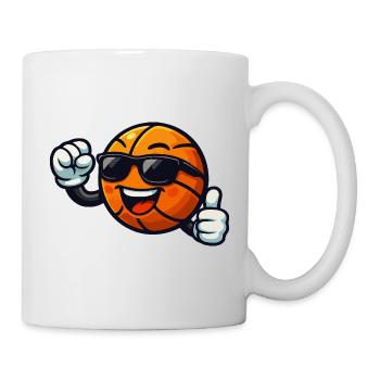 Ambiance basket avec lunettes de soleil - Mug blanc - blanc - Droite