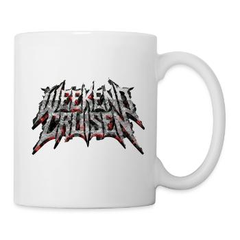 Weekend Cruisen Metal Schrift für Auto Fans - Tasse - Weiß - Rechts