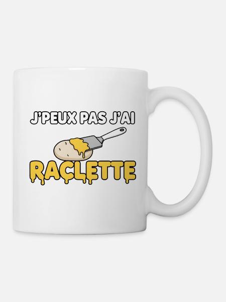 Ich kann nicht, Raclette - Tasse - Weiß
