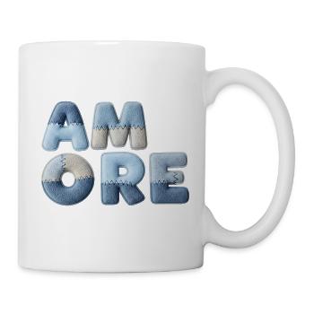 Patchwork Amore romantic gift for partner - Mug - white - Right
