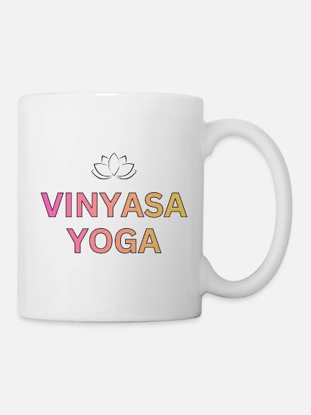 Vinyasa Yoga Gradient - Mug - white