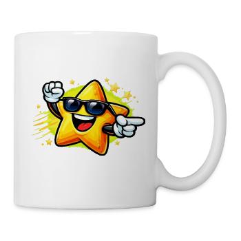 Sunny Star with Sunglasses - Mug - white - Right
