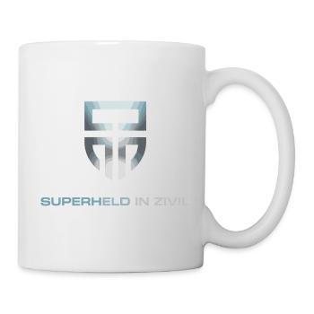 Superheld In Zivil Superhero Superhelden Kostüm - Tasse - Weiß - Rechts