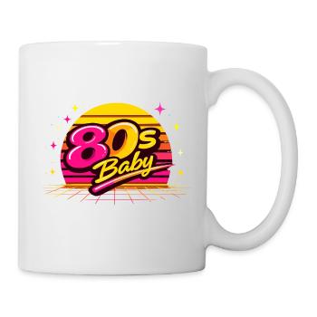 Bébé néon des années 80 - Mug blanc - blanc - Droite