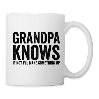 Opa weiß, wenn nicht, erfinde ich etwas Lustiges. - Tasse - Weiß - Rechts
