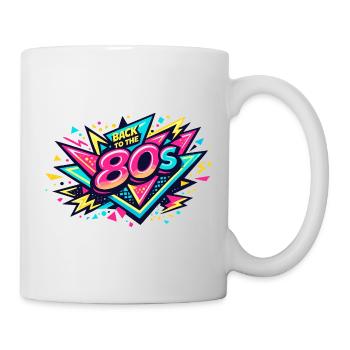 Back to the 80s Neon Burst - Tasse - Weiß - Rechts