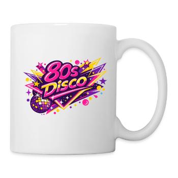 80er Disco Neon Fusion - Tasse - Weiß - Rechts