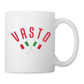Vasto Crossed Italian Flags - Mug - white - Right