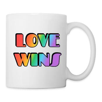 Love Wins Rainbow Gradient - Mug - white - Right