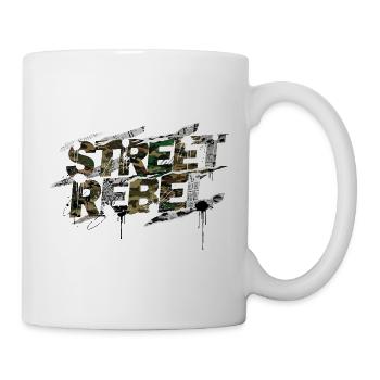 Street Rebel Camouflage Design Auto Tuning shirt - Tasse - Weiß - Rechts
