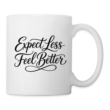 Sarcasm – Expect less, feel better – Lu - Mug - white - Right