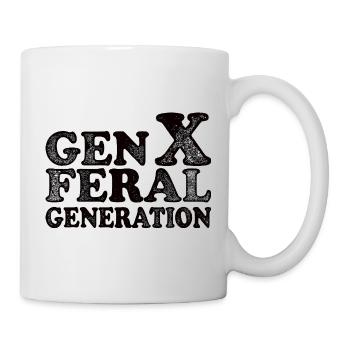 Vintage Gen X Feral Generation - Mug - white - Right