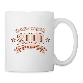 Édition limitée 2000 - 24 ans de perfection - Mug blanc - blanc - Droite