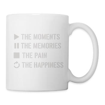 Mindfulness, Moments, Memories, Happiness - Mug - white - Right