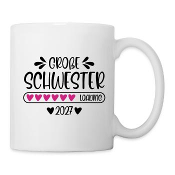Große Schwester 2027 loading - Tasse - Weiß - Rechts