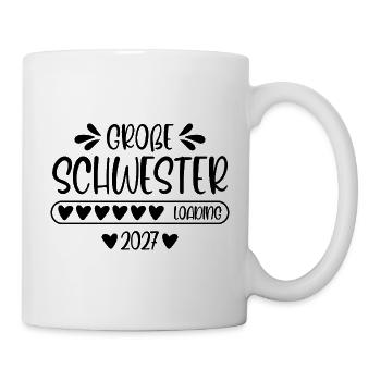 Große Schwester 2027 loading - Tasse - Weiß - Rechts