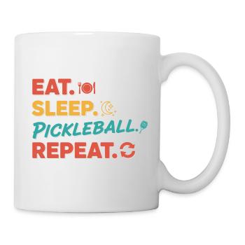 Pickleball Funny Player Eat Sleep Pickleball - Mug - white - Right