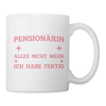 Pensionärin 2026 Rentenalter Kollegin in Rente - Tasse - Weiß - Rechts