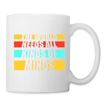 Le monde a besoin de toutes sortes d’esprits inspirants - Mug blanc - blanc - Droite