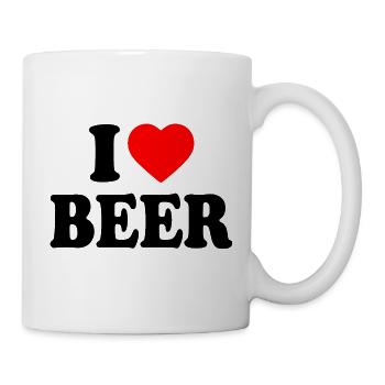 I love beer - Mug - white - Right