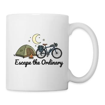 Le bikepacking : l’art de l’échappatoire à l’aventure ordinaire - Mug blanc - blanc - Droite