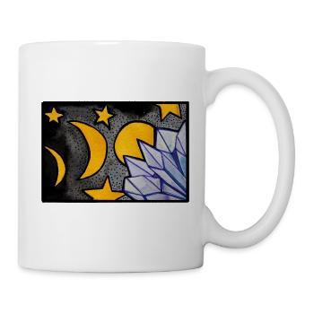 Mondbeschienener Kristalltraum - Tasse - Weiß - Rechts