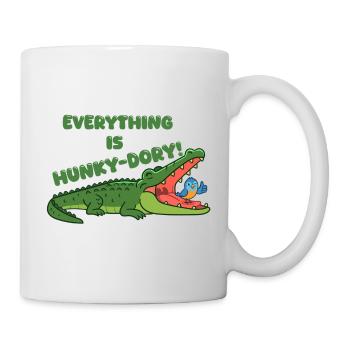 Tout est un crocodile de type « Hunky-Dory » - Mug blanc - blanc - Droite