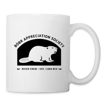 Bóbr Anerkennungsgesellschaft Flusscrew - Tasse - Weiß - Rechts