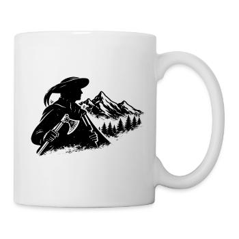 Design populaire des montagnards polonais montagnards - Mug blanc - blanc - Droite