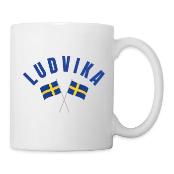 Drapeaux de Ludvika Suède - Mug blanc - blanc - Droite